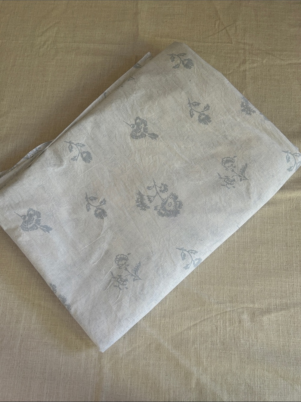 Cabbages & Roses Duvet Cover Blue Floral Queen Coastal Reversible Shabby Chic - Picture 9 of 12